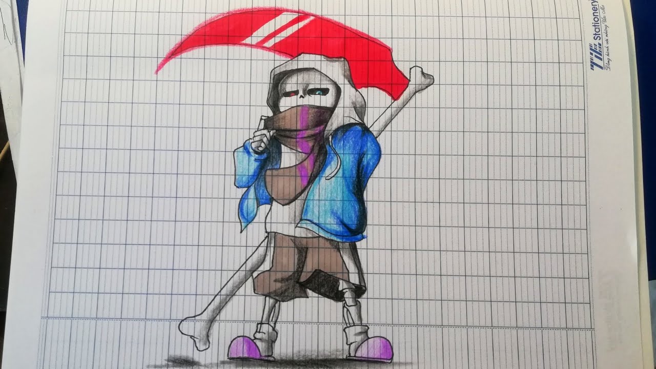 how to draw sans from undertale